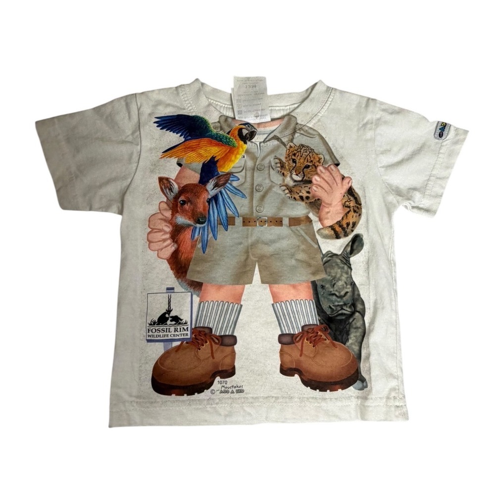 Just Add A Kid T-Shirt Kids 12M White Fossil Rim Wildlife Center Safari